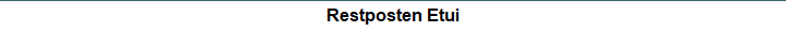 Restposten Etui